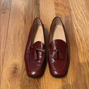 J. Crew Burgundy Leather Loafers